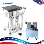 Azdent Mobile Dental Delivery Cart Unit Treatment System With Air Compressor Fda. Fixed Price $1050.00.