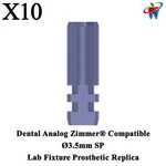 10X Dental Analog Zimmer Compatible 3.5MM Sp Lab Fixture Prosthetic Replica. Fixed Price $65.00.