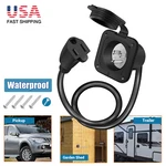 15A 125V Ac Port Flanged Power Inlet Plug Nema 5-15P W/18" Integrated Extension. Fixed Price $18.89.