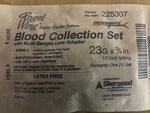 Cardinal (8881)225307 Angel Wings Blood Collection Sets 23G3/4" W/ADAPTER/50 Bx. Fixed Price $69.00.