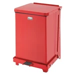 Rubbermaid Commercial FGST7EPLRD Defender 4 Gal Square Step-on Can, Red, Foot. Fixed Price $238.00.