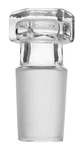 Hollow Stopper, Hexagonal - 19/26 Flat End Borosilicate Glass Eisco Labs. Fixed Price $13.49.