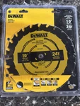 Dewalt DW7124PT 10-INCH Miter Table Saw Blade, Atb, 24-TOOTH, 5/8-INCH #638. Fixed Price $27.58.