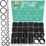 Xbvv 1020 Pcs Ring Kit Size Nitrile Rubber Assortment Set For Car Au. Fixed Price $16.06.