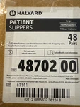 Pairs (1 Case) Halyard 48702 Patient Slippers, Large, Yellow, Skid Resistant.. Fixed Price $59.95.