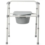 Medline Guardian G1-200X1 3 Folding Steel Commode Toilet(unopen Box Return). Fixed Price $75.45.