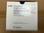 Bd Chloraprep 1.75 Ml Swabstick Ref# 930100 *sterile* Box Of 48. Free Shipping. Fixed Price $40.00.