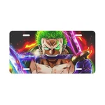 Roronoa Zoro One Piece Car Front License Plate Tag Vanity Style - New. Fixed Price $17.95.