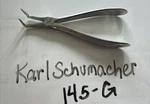 Karl Schumacher Lower Root Tip Forceps #145G, Standard Used. Fixed Price $199.00.