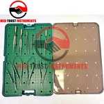 11 Piece Codman Micro Instrument Tray W/ Sterilization Case. Fixed Price $297.60.