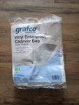 Grafco Emergency Cadaver Body Corpse Bag 36" X 90" Mil Vinyl 3831. Fixed Price $100.00.