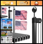 Tocretoare Heavy Duty 25FT Aluminum Flag Pole Kit With American. Fixed Price $162.99.