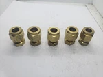 Tylok B-6-DCAP Ref B-600-C Brass 3/8" Od Tube, Lot Of 5, Nnb. Fixed Price $41.96.