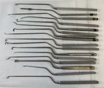 Set Of 16 V. Mueller Weck Codman Transphenoidal Bayonet Instruments Neurology. Fixed Price $449.00.