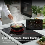 Amzgachfktch 30 Inch Induction Cooktop With 4 Burners Electric Stove Touch. Fixed Price $239.99.