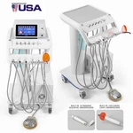 Azdent Portable Dental Delivery Unit With Air Compressor Syringe Suction 4HOLES. Fixed Price $1019.15.