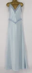 Mach & Lotus Flower Silk Gown Womens Sky Blue Maxi Dress Uk 6 Rrp 1400 Ad. Fixed Price $378.99.