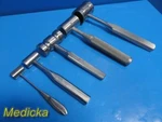 Lot Of 05 Symmetry Ssi Ultra V. Mueller Richards Orthopedic Mallet Set 36141. Fixed Price $252.99.