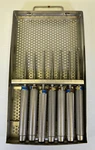 Set Of 7 Codman Cobb Curettes W/ Case 11" Straight Size 0-6 Orthopedics Trauma. Fixed Price $425.00.