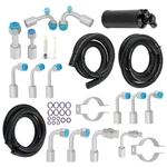Universal 134A Air Conditioning Hose Kit Black Drier W/ Clamp&r-ring Fittings. Fixed Price $89.00.