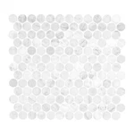 Ackland AKM-S-12X12RDH-CA 12" Marble Penny Floor Wall White. Fixed Price $123.80.