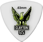 Clayton Acetal Rounded Triangle Guitar Picks .63 Mm 1 Dozen Small, White. Fixed Price $15.42.