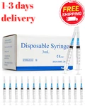 100 Pack 3ML Luer Lock Syringes With 23G 1" Needle Sterile Disposable Lab. Fixed Price $34.52.