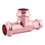 Tee, Copper, Press-fit 3/4", 1/2", 816YW5. Fixed Price $17.99.