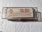 Vtg Microscope Slides And Covers 12EA. NO.5370 Uni-pak Hamilton Bell Co, Inc.. Fixed Price $20.00.