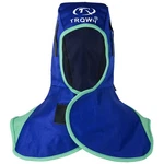 Trqwh Flame Retardant Welding Hood With Neck Drape, Adjustable Fit, Blue. Fixed Price $24.99.