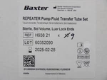 Baxter H938 21 Repeater Pump Fluid Transfer Tube Set, Qty: 9, Exp: 02-28-2025. Fixed Price $249.99.