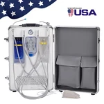 Sandent Portable Dental Delivery Unit With Air Compressor Syringe Suction 4HOLES. Fixed Price $839.00.