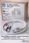 New Oem Philips 3-LEAD Set Aami Bedside Box Of 20 Ref 989803173121. Fixed Price $199.99.