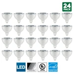 24 Pack Sunlite MR16 Led Bulb, 12V, 7 Watt, 4000K, GU5.3 Base, Dimmable. Fixed Price $132.66.