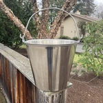 Vollrath 58130 Tapered Stainless Steel 12.5 Quart Dairy Pail W/ Handle. Fixed Price $56.21.