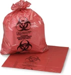 Infectious Waste Bag, Biohazard, Star Sealed Bottom, Red, 1.5 Mil, 3 Gal,. Fixed Price $37.99.