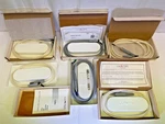 Set Of 6 Luxtec Fiber Optic Light Cables Transparent & Gray Straight 45 Angle. Fixed Price $450.00.