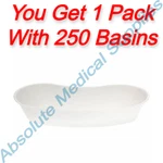 *250-PACK* Medline Emesis Basin 500-ML White DYND80322. Fixed Price $49.99.