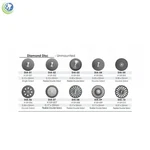Dental Diamond Disc Single Double Sided Flexible Unmounted 1/PKG Meta Besqual. Fixed Price $19.99.