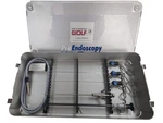 R. Wolf Hysteroscopy Set: 2.7MM Scope Model 8974.402. Semi-rigid Forceps. Tray.. Fixed Price $3550.00.