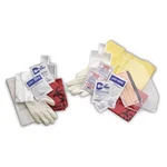 Biohazard Spill Kit, Pull String Bag, Red, 3ZDW1. Fixed Price $16.19.
