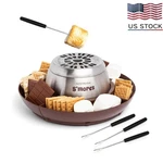 Electric Stainless Steel Maker 4 Lazy Susan Compartment Trays Graham Crackers. Fixed Price $47.98.