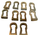 10 Recessed Key Hole Covers Aged Old Stye 1612F Antique Watson Brass 19MM. Fixed Price $70.96.