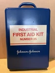 Johnson Metal Industrial First Aid Kit Number 25 W/many Og. J&j Pieces. Fixed Price $95.00.