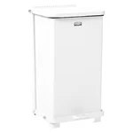 Rubbermaid Commercial FGST12EPLWH Defender 6-1/2 Gal Square Step-on Can, White,. Fixed Price $254.00.
