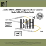 Aesculap BM001R & BM002R Surgical Smooth Jaw Castroviejo Needle Holder 5 3-4. Fixed Price $340.00.