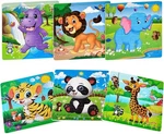 Wooden Jigsaw Puzzles Set For Kids Age 3-5 Year Old 9 Piece Animals.... Fixed Price $20.89.
