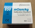 Advanced Instruments Osmometer Calibration Standard, 850 Mosm/kg, 3MA085. Fixed Price $300.00.