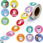 500PCS Dental Stickers, 1 Inch Round Cute Tooth Reward Decals Multicolored. Fixed Price $10.95.