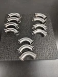 Assorted Lot Advance Maxpure T316L 90 Degree Tri Clamp Elbow Fittings. Fixed Price $64.81.